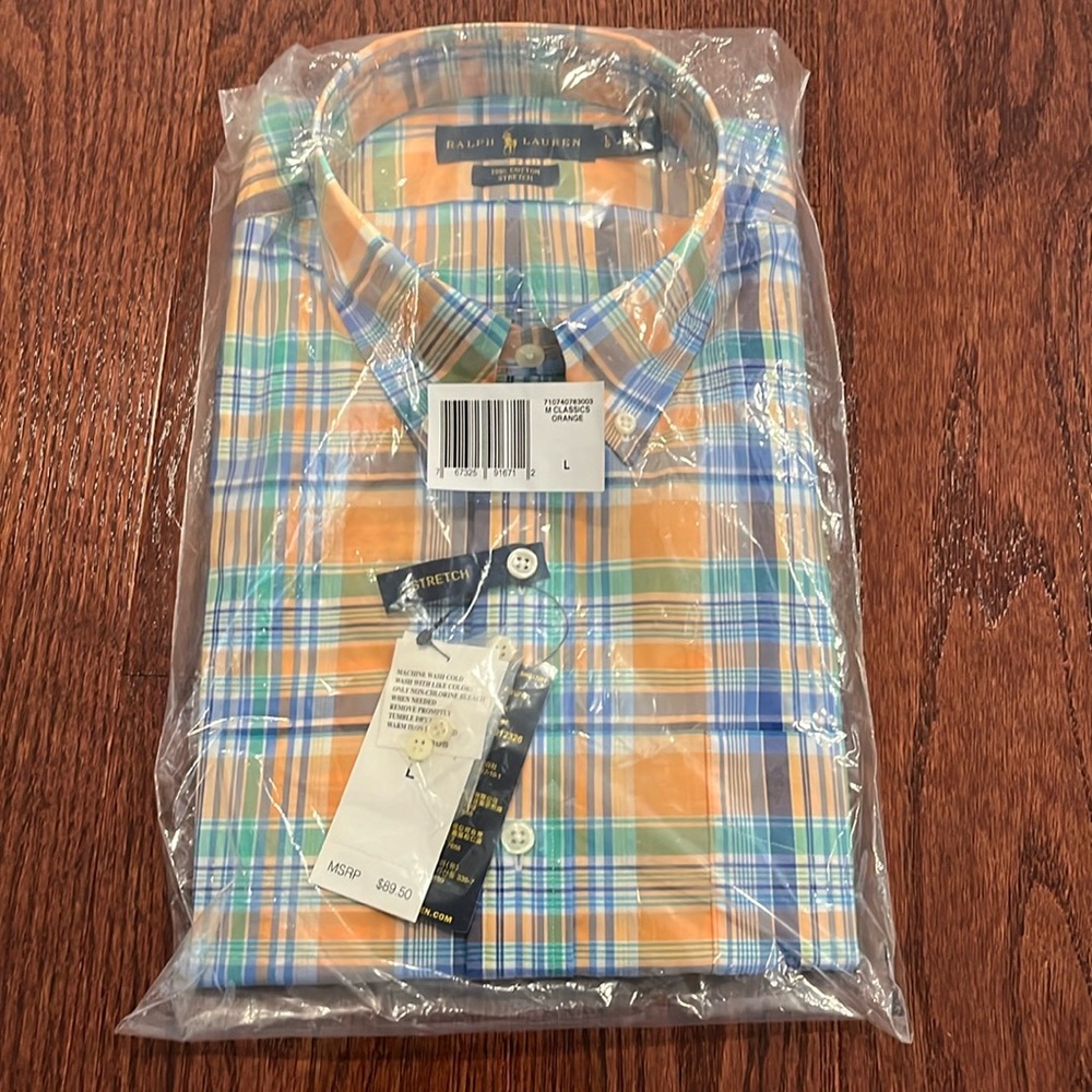 Ralph Lauren classics button down shirt NWT men’s large